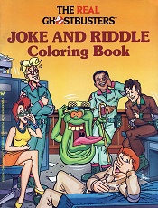 The Real Ghostbusters Joke and Riddle Coloring Book Image